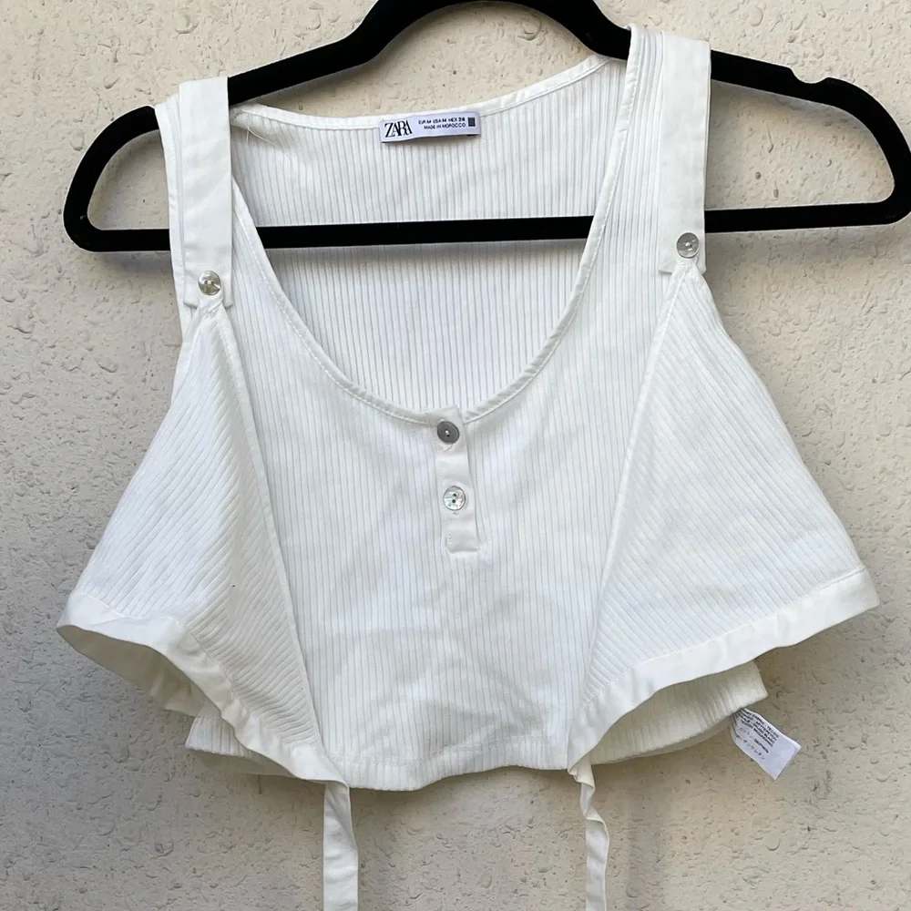 Zara brand new limited edition bohemian summer crop top (cotton) - Picture 3 of 9